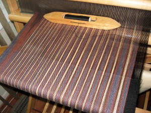 brown stripe yardage