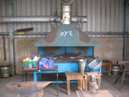 Weft Ikat was in the coke forge