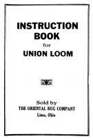 Union Loom No36 Manual